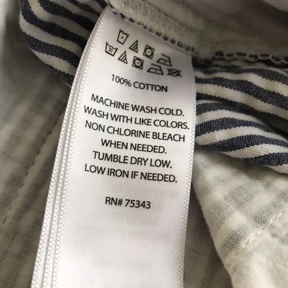 Cynthia Rowley striped nautical cotton shorts, size 8 - Picture 8 of 8